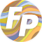 A stripey Fenland Pedals logo